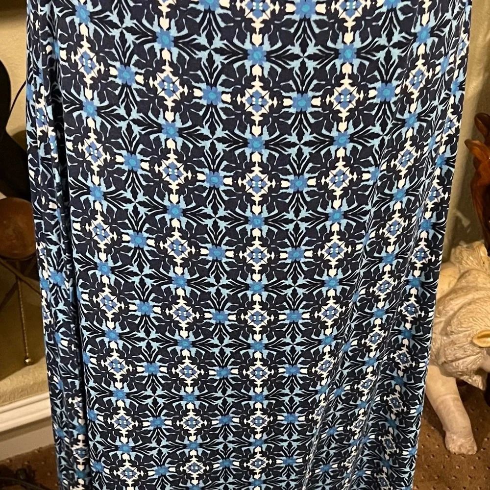 Max Studio Knit Maxi Skirt Womens Size Small Multicolor Geometric Print Casual - Picture 2 of 8
